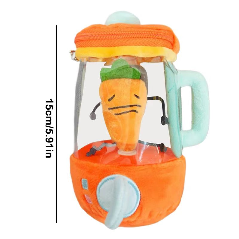 Funny Carrot Plush Blender Toy – Interactive Drawstring Rotating Plush for Kids & Gifts