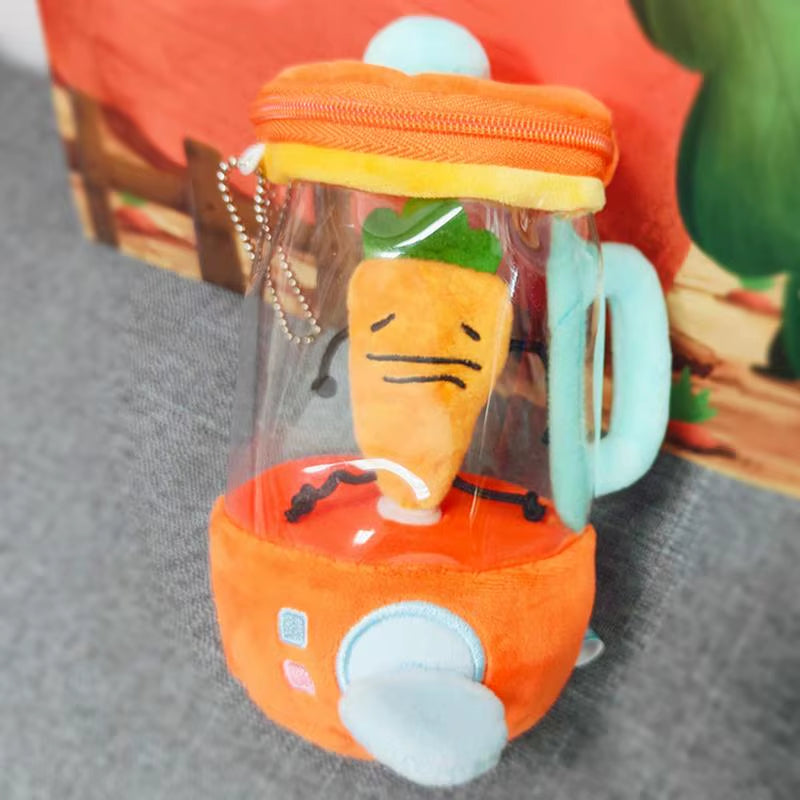 Funny Carrot Plush Blender Toy – Interactive Drawstring Rotating Plush for Kids & Gifts